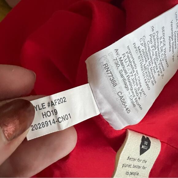 Madewell Silk Ruffle-Sleeve Button-Front Dress in Little Lilies - Picture 6 of 7